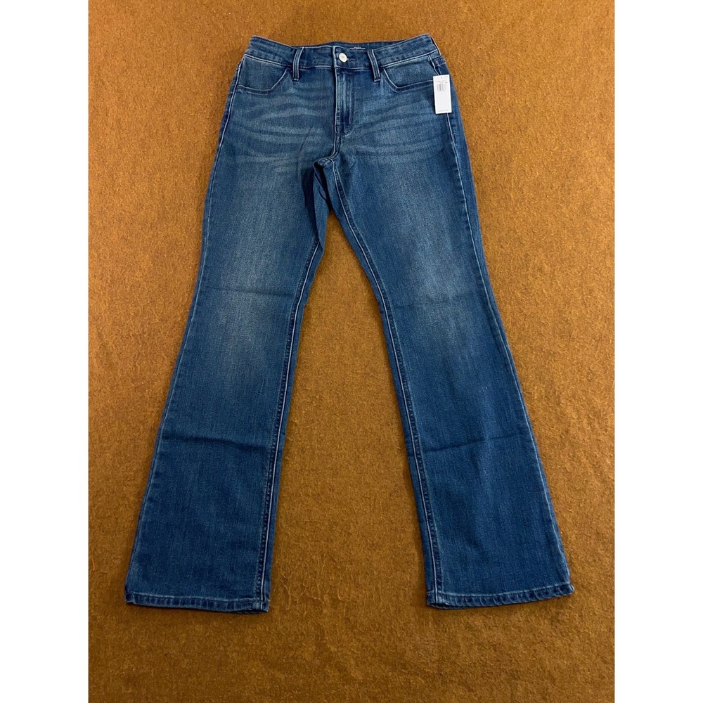 Old Navy Womens 4 Blue Mid-Rise Wow Boot-Cut Denim Jeans NWT